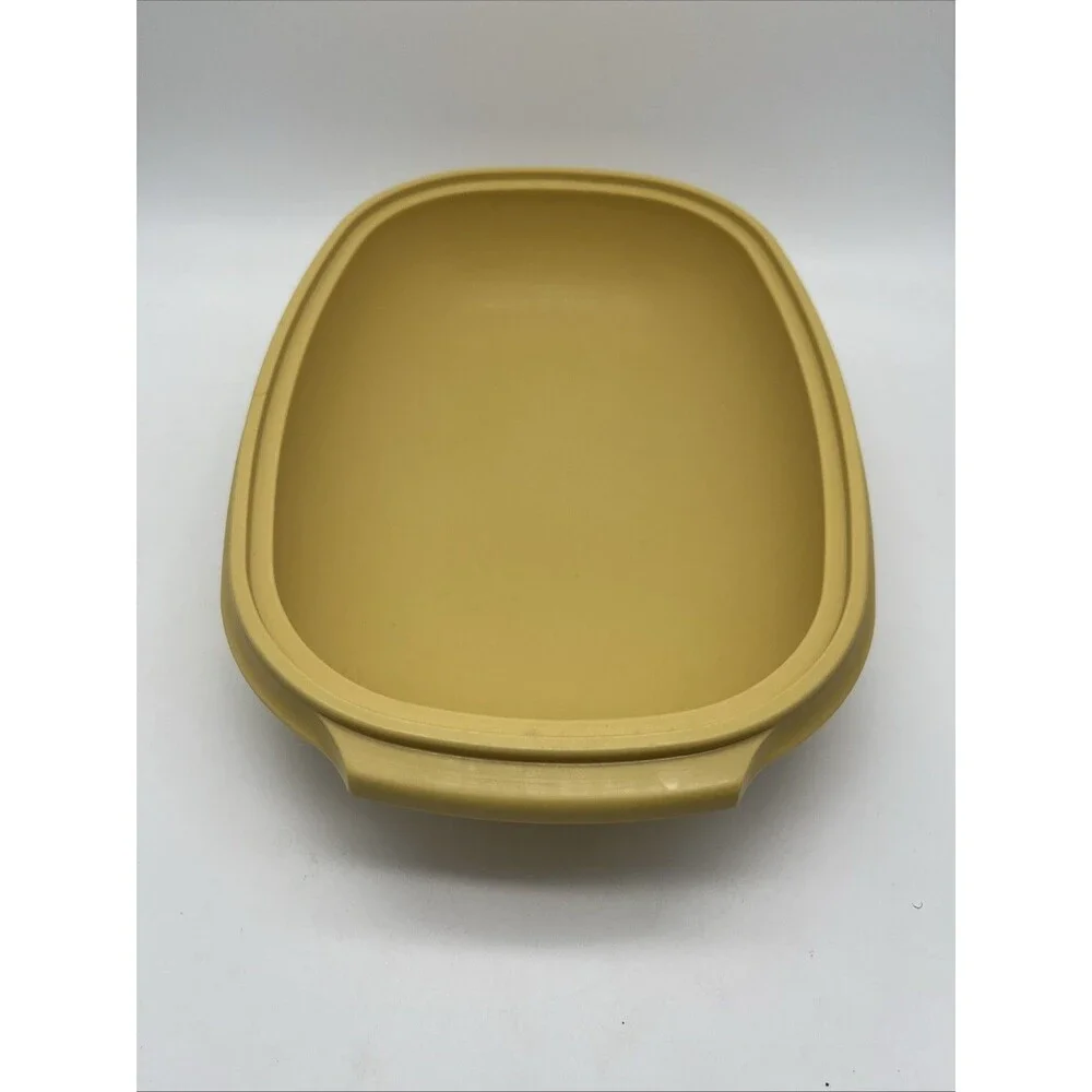 Tupperware Microwave Vegetable Steamer Harvest Gold 1273-5/1274-1/1275-4, 4 Set